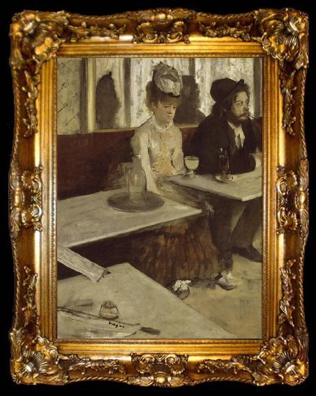 framed  Edgar Degas Absinthe (mk09), ta009-2